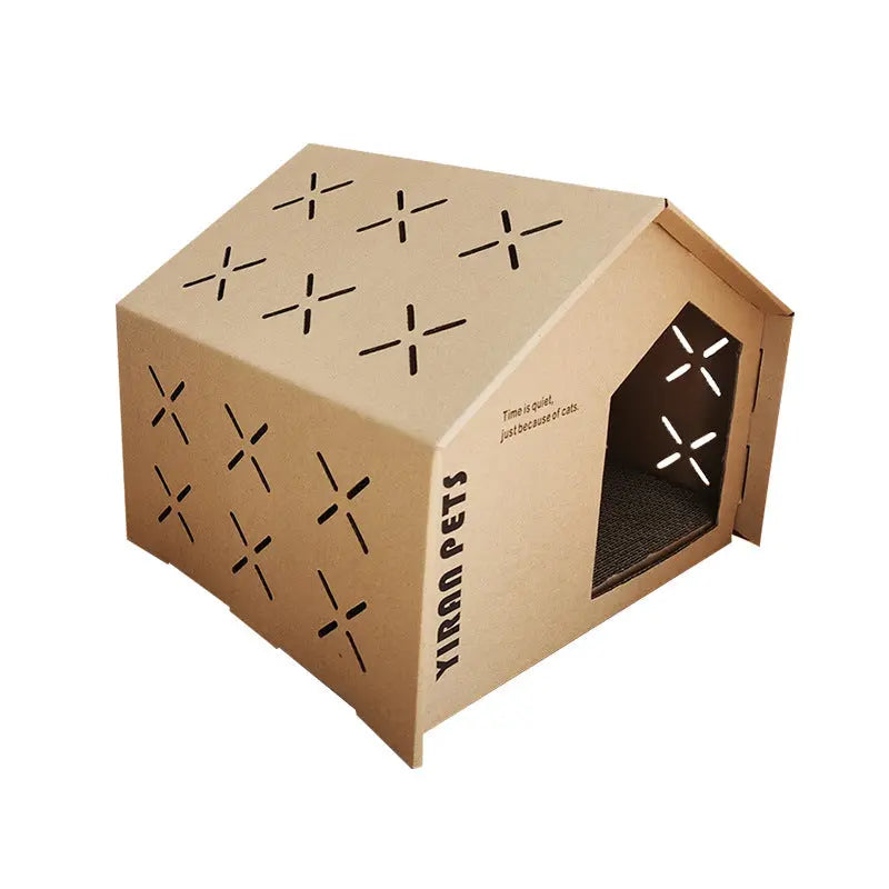 Maison pour Chats avec Griffoir Intégré – Confort et Jeu CJ