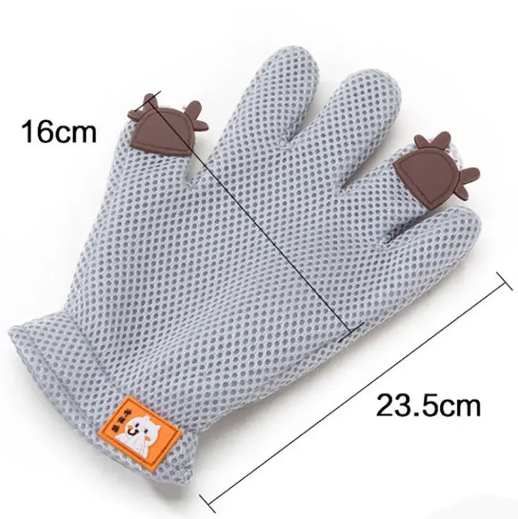 Gant de toilettage anti-poils pour chat