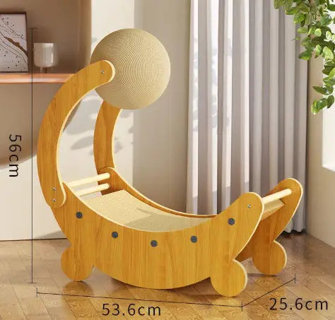 Griffoir en forme de bateau  – La croisière féline vers la détente CJ